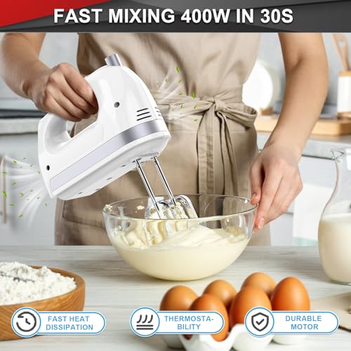 Hand Mixer Electric Handheld 400W