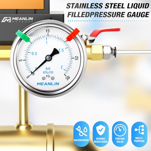 0~30Psi Liquid Filled Pressure Gauge 1
