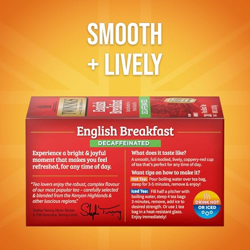 Decaffeinated English Breakfast Black Tea Bags (120 Count)