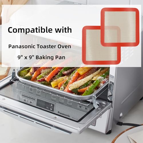 Square Silicone Baking Mats for 9 Inch Baking Pan