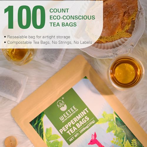 Peppermint Tea Bags 100 Count