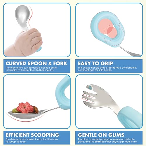 Suction Baby Bowl Set with Spoon & Fork