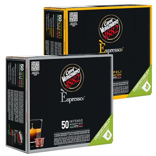 Caffe Vergnano Medium Roast Espresso Bundle (100 Count)