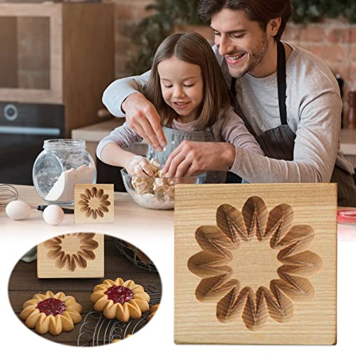 Wooden Cookie Biscuit Mold