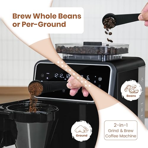10 Cup Drip Coffee Maker With Built