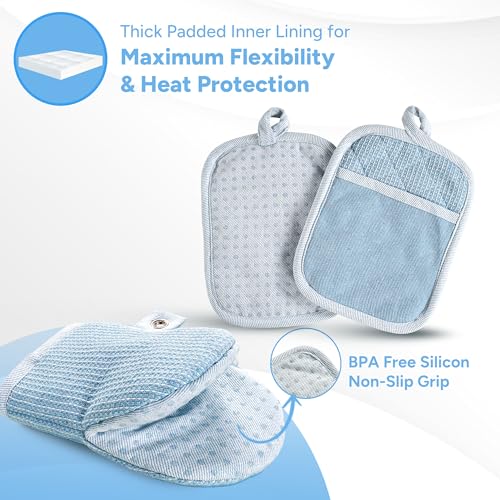 Silicone Oven Mitts Set (8 Count)