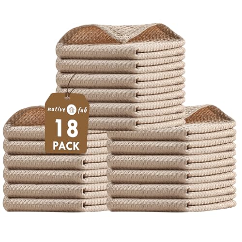 18 Pack Waffle Dish Cloths (18 Count)