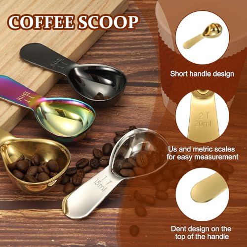 2Pcs Stainless Steel Coffee Scoop (4 Count)