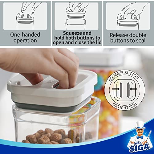 8 Piece Airtight Food Storage Container Set for Pantry Organization (8 Count)