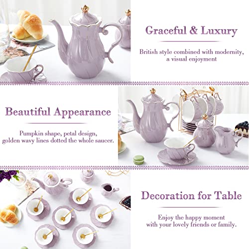 22 pcs Porcelain Tea Set for 6