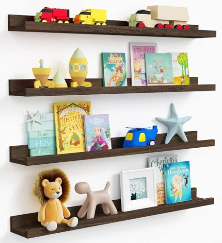 36 Inch Long Picture Ledge Shelf (4 Count)
