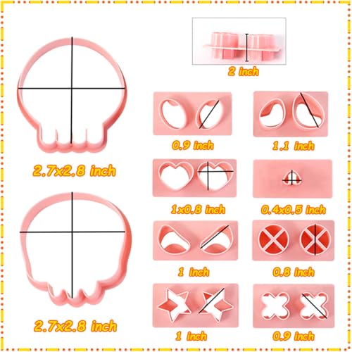 Mini Skull Cookie Cutter Set (17 Count)