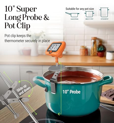 Digital Candy Thermometer with Pot Clip