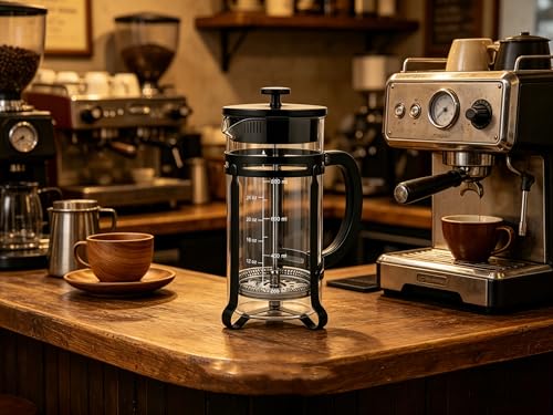 34 oz Black French Press Coffee Maker