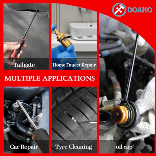 17Pcs Mechanic Hook and Pick Tool Set & Car Trim Removal Kit (17 Count)