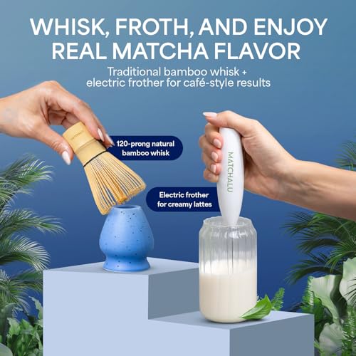 Matcha Whisk Set With Ceramic Matcha Bowl