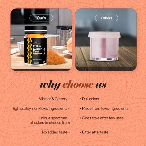 Orange Edible Luster Dust 15g
