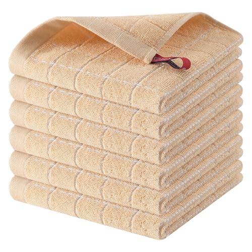 100% Cotton Terry Kitchen Dish Cloths (6 Count)