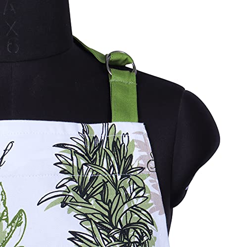 Aprons for Women Adjustable Strap with Waist Ties Aprons for Baking