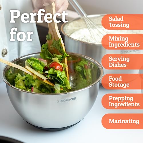 Premium Mixing Bowls With Lids Set