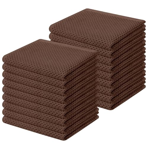 100% Cotton Waffle Weave Kitchen Dish Cloths 18 (18 Count)