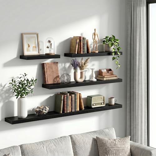 24 Inch Floating Shelves Wall Mounted for Display (2 Count)