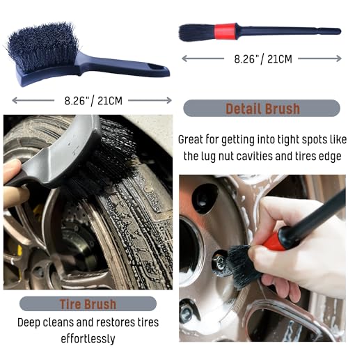 Refined Long Handle Car Wheel Brush Arsenal
