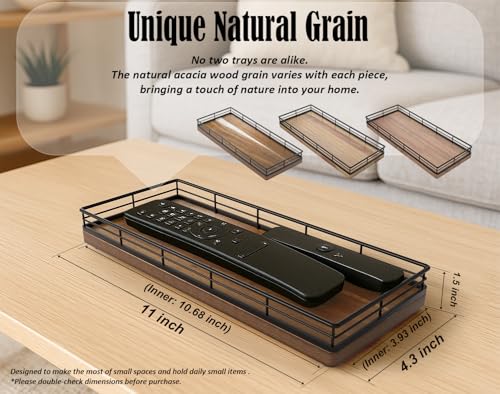 Acacia Wood Bathroom Vanity Tray