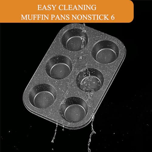 Nonstick 6 Cup Muffin Pan (2 Count)