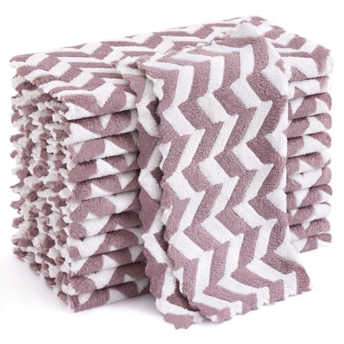12 Pack Irregular Waves Kitchen Dish Cloths (12 Count)