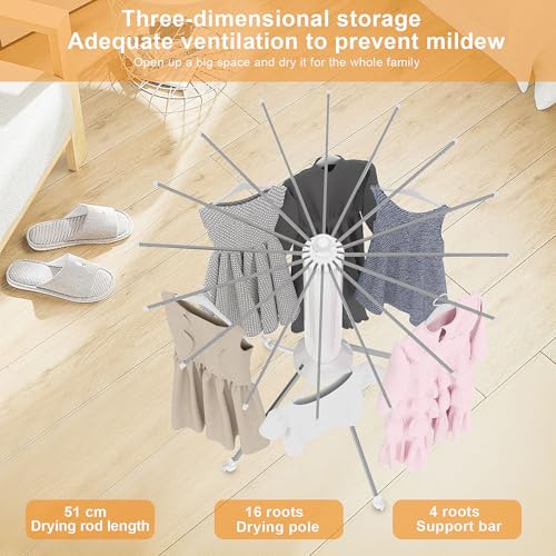 4 Legged Clothes Drying Rack Foldable
