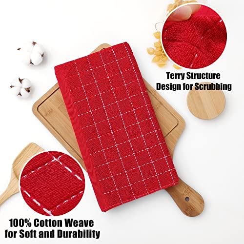 100% Cotton Terry Kitchen Dish Cloths (6 Count)