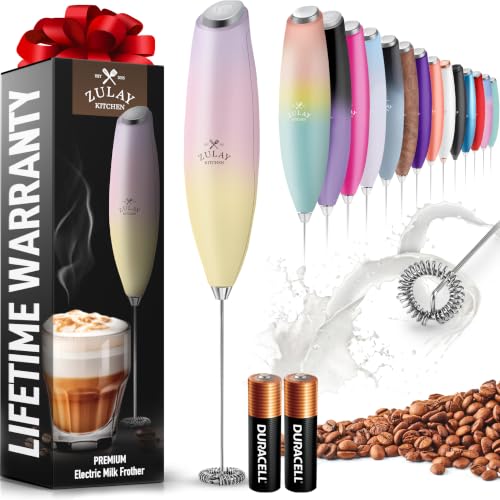 Zulay Powerful Milk Frother for Coffee with Upgraded Titanium Motor