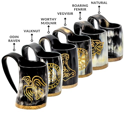 Viking Horn Shot Mugs Set of 6