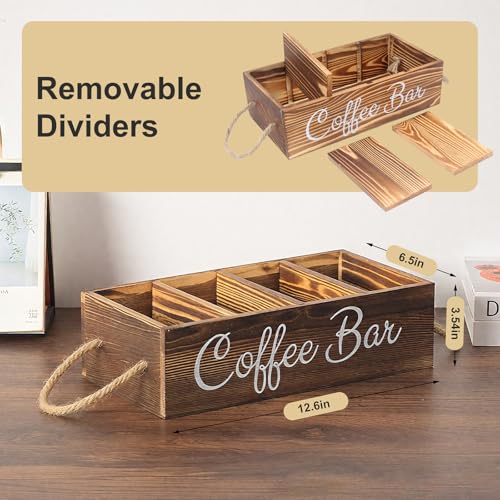 Coffee Station Organizer for Countertop Bar Accessories