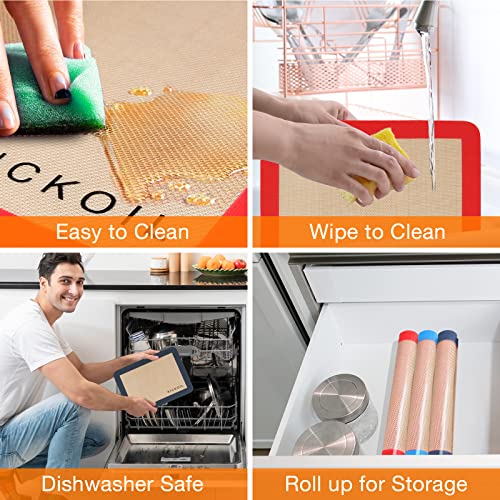 Silicone Baking Mats Set of 3