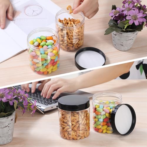 Plastic Jars with Lids (16 Count)