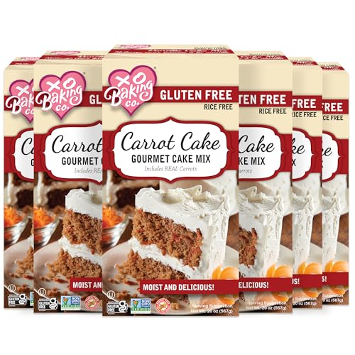 Gluten Free Carrot Cake Gourmet Cake Mix; Contains Real Carrots; Non (120 Ounce)