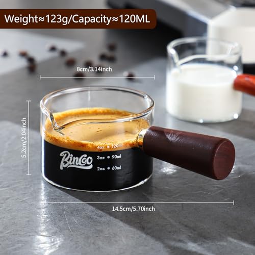 Espresso Shot Glasses with Wood Handle