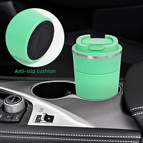 Travel Coffee Mug Spill Proof Leakproof 12 oz Insulated Coffee Mug with Screw Lid (13 Ounce)