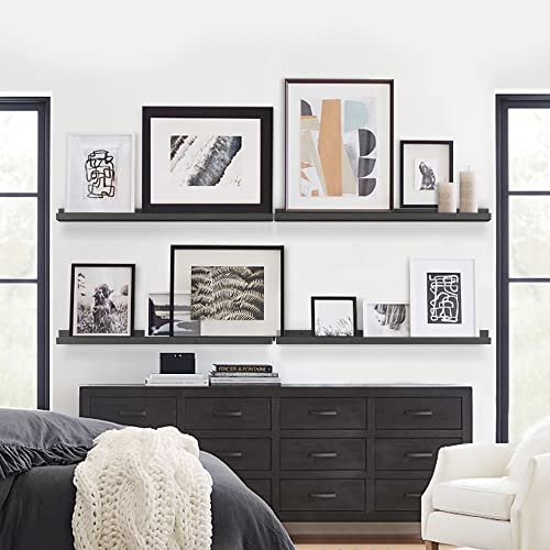 Black Picture Ledge Shelf 4 (4 Count)