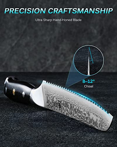 8" Damascus Bread Knife