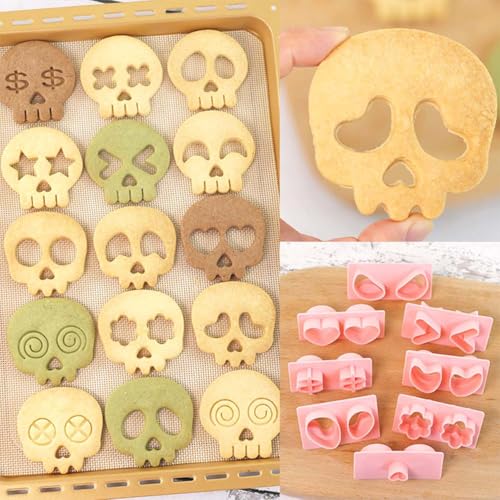 Mini Skull Cookie Cutter Set (17 Count)