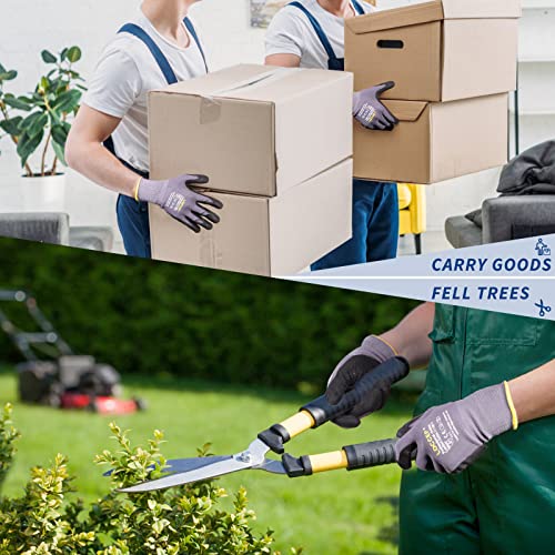 Work Gloves MicroFoam Nitrile Coated (12 Count)