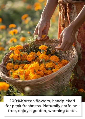Korean Food KKOKDAM Marigold Flower Tea