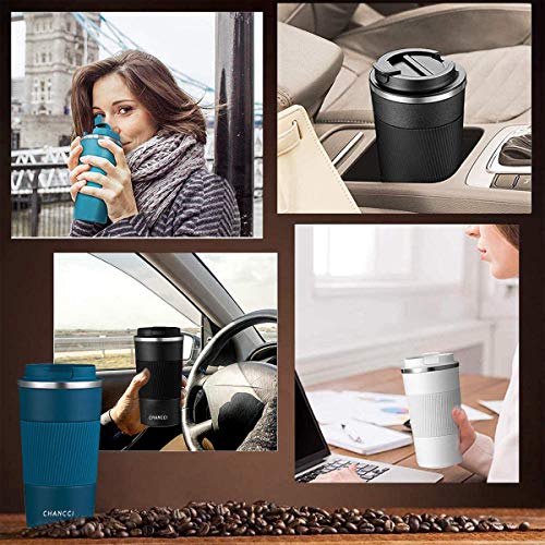 Travel Coffee Mug Spill Proof Leakproof 12 oz Insulated Coffee Mug with Screw Lid (12 Ounce)