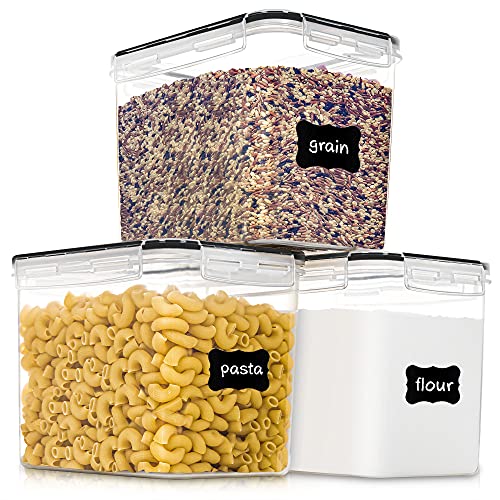 Medium Food Storage Containers with Lids Airtight 3.6L (3 Count)