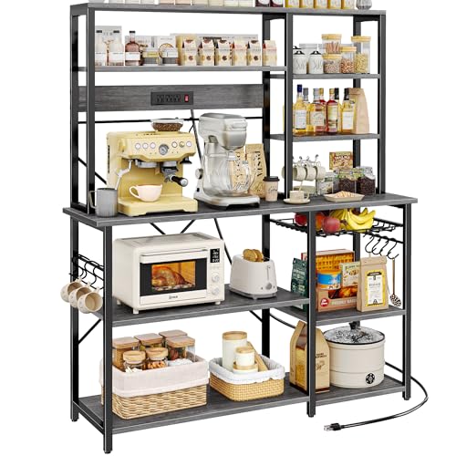 Large Bakers Rack with Power Outlets