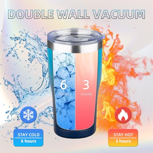20oz Insulated Tumbler with Lid Straw Travel Coffee Mug Cup