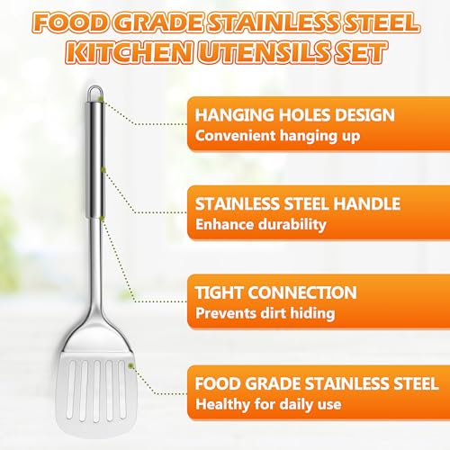 Stainless Steel Cooking Utensils (4 Count)